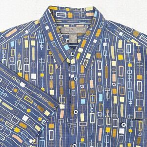 Vintage Tori Richard Shirt Men Size XL 100% Silk Hawaiian Luau Retro Button Down